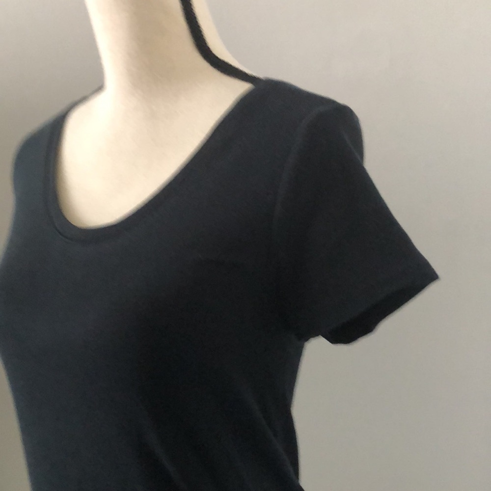 ISABEL Maternity by Ingrid & Isabel Prima Cotton Black Tee | M - Picture 5 of 10
